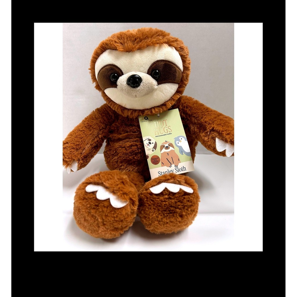 Aroma Home Hot Hugs Stanley Sloth Microwavable Lavender Scented Plush AH0087SL-J